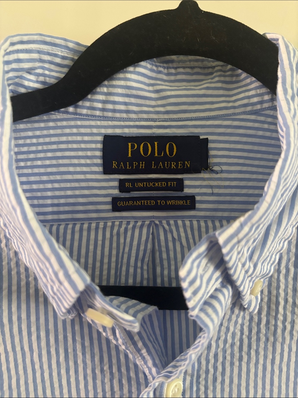 Polo by Ralph Lauren Blue & White Striped Short-Sleeve Oxford - Picture 2 of 4